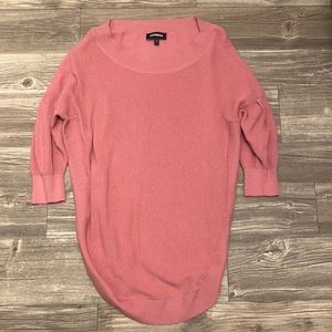 Express women’s sweater pink size small